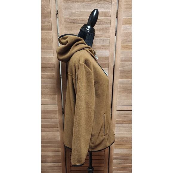 Monet Skateboards Soft Hoodie Jacket Adults Size Medium Brown Full Zip Everyday - Picture 3 of 8